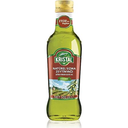 Kristal Natürel Sızma Zeytinyağı DG Cam 500 ML