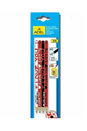 I Love You 4 Lü Kurşun Kalem