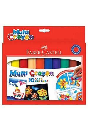 Faber-Castell Multi Crayon Pastel10 Renk