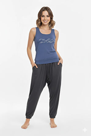 Şahinler Bayan Yazlık Poly Şalvarlı Pijama 21519