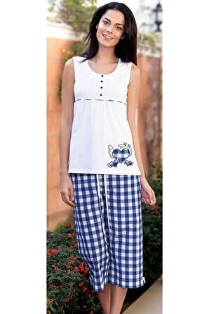 Şahinler Kadın Yazlık Düğmeli Pijama 21522