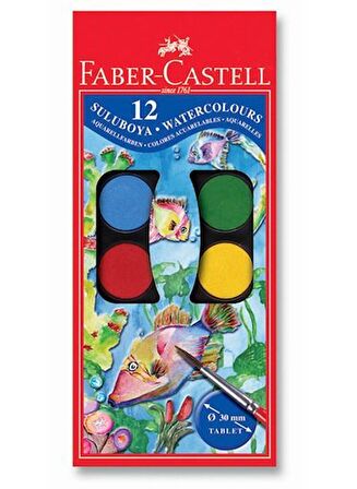 Faber Castell Sulu Boya 12 Li büyük