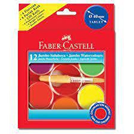 Faber-Castell 40mm Jumbo Suluboya12 Renk