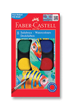 Faber Castell Sulu Boya 8li Küçük Boy