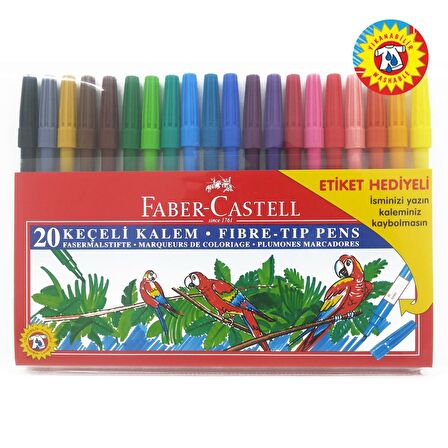 Faber Castell Keçeli Kalem 20’li Poşet