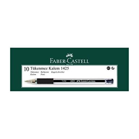 Faber-Castell 1425 İğne Uç Tükenmez Siyah 10'lu Kutu