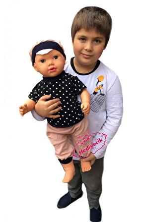 Oyuncak Büyük Boy Türkçe Konuşan Kel Et Bebek Oyun Arkadaşım 60 Cm