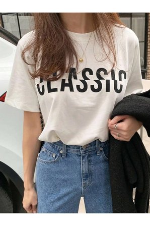 Unisex Classical Baskılı Tasarım Tshirt