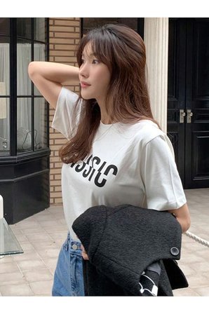 Unisex Classical Baskılı Tasarım Tshirt