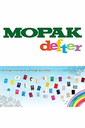 Mopak 40 Yaprak A4 Kareli Defter 12 Adet