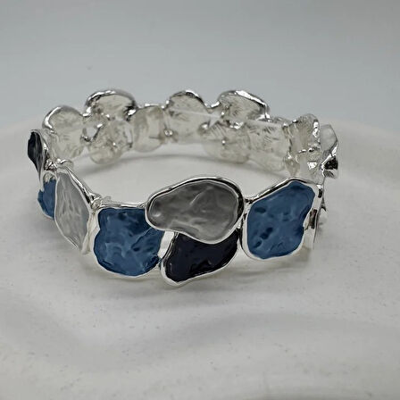 Divine Pulse Özel Seri Ocean Halo Kelepçe Bilezik - Silver