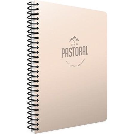 Gıpta Pastoral 17x24 72 Yaprak Plastik Kapak Spiralli Defter