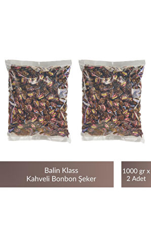 Balin Poşet Klass Kahveli Bonbon Şeker 1000 gr x 2 Adet