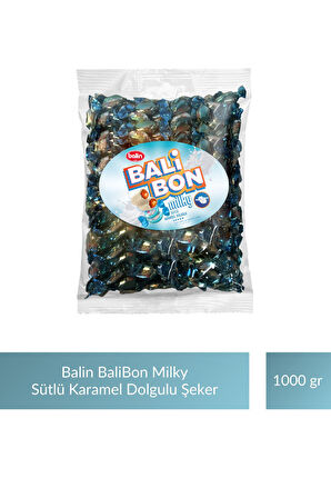 Balin Balibon Milky Sütlü Karamel Dolgulu Şeker 1000 gr x 2 Adet