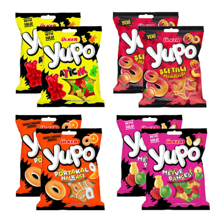 Ülker Yupo Jelly 4 Çeşit 8 li Karma Paket