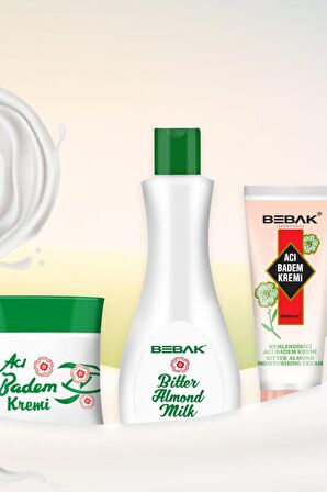 Bebak Acı Badem Kremi Kavanoz 70 ml 2 Adet