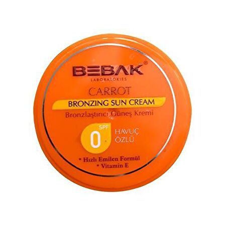 Bebak Havuç Yağı Bronzlaştırıcı Krem 100 ml