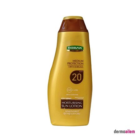 Bebak Sun Spf 20 300 ml Güneş Koruyucu Losyon