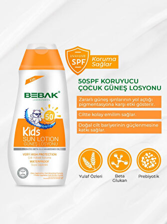 Bebak Bebek Güneş Losyonu 50 SPF 200 Ml