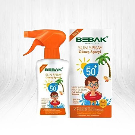 Bebak Bebek ve Çocuk  Güneş Koruyucu Sprey Spf 50+ 175 ml