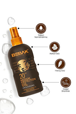 Bronzlaştırıcı Yağ 20 Spf 150 Ml