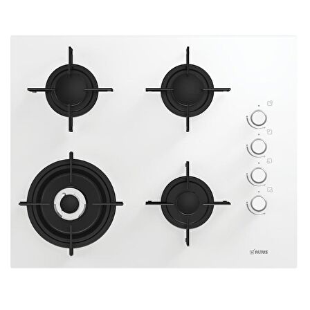 Altus ALA 185 GW 65 cm Beyaz Cam Ankastre Ocak
