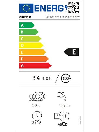 Grundig Gpdf 5711 Bulaşık Makinesi