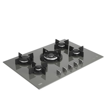 Beko BOCD T 7521 DWKG Wok Gözlü Gri Cam Ankastre Ocak