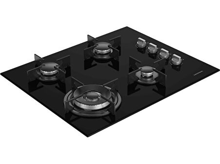 GRUNDIG GIGL 622410 Woklu Ankastre Cam Ocak Siyah