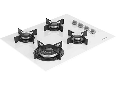 GRUNDIG GIGL 622410 W Woklu Ankastre Cam Ocak Beyaz