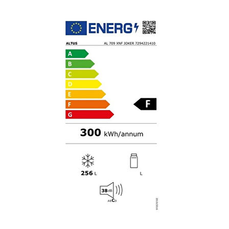 Altus AL 709 XNF Joker 7 Çekmeceli Dikey No Frost Derin Dondurucu