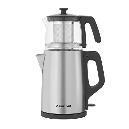Grundig TM 2522 IC Inox Cam Çelik Süzgeçli Çay Makinesi