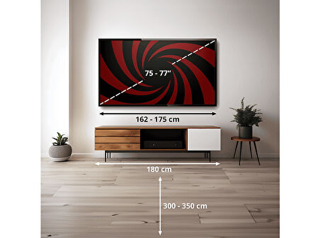 GRUNDIG 75GJQ 9400 A 75 inç 189 Ekran Uydu Alıcılı Google Smart Dolby Atmos 4K Ultra HD QLED TV