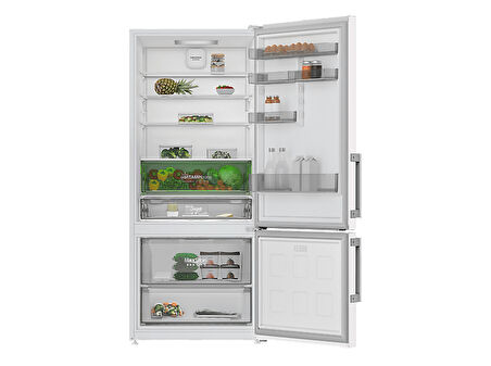 GRUNDIG GPKND 552 E Enerji Sınıfı 551 L Duo No-Frost Alttan Donduruculu Buzdolabı Beyaz