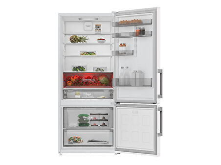 GRUNDIG GPKND 552 E Enerji Sınıfı 551 L Duo No-Frost Alttan Donduruculu Buzdolabı Beyaz