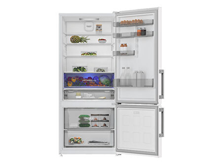 GRUNDIG GPKND 552 E Enerji Sınıfı 551 L Duo No-Frost Alttan Donduruculu Buzdolabı Beyaz