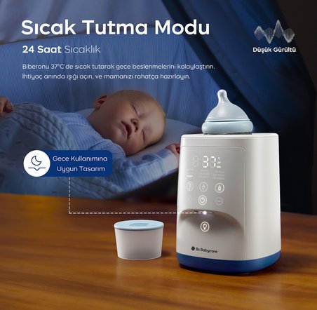 Bc Babycare Gyro Biberon Isıtıcı | Buharlı, Nazik Döndürmeli Akıllı Süt Isıtıcı – 3 Dakikada Isıtma