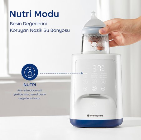 Bc Babycare Gyro Biberon Isıtıcı | Buharlı, Nazik Döndürmeli Akıllı Süt Isıtıcı – 3 Dakikada Isıtma