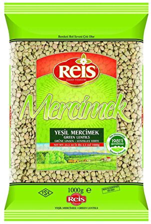 Reis Yeşil Mercimek 1 kg