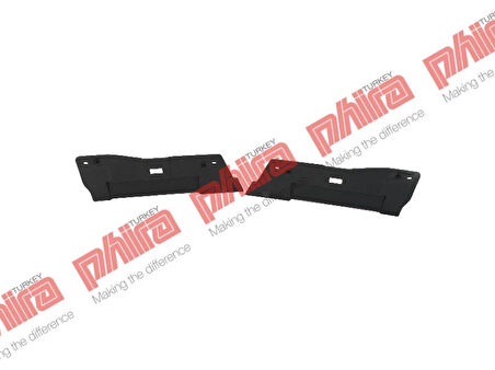 Renault Tampon Baglantı Braketi On Sol / Sag Spoyler Takım Siyah Clio 12> - Phira CL-12420