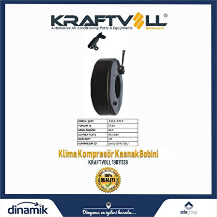 Mercedes Klima Kompresor Bobını Mb/bmw Denso 12v - Kraftvoll 19011139