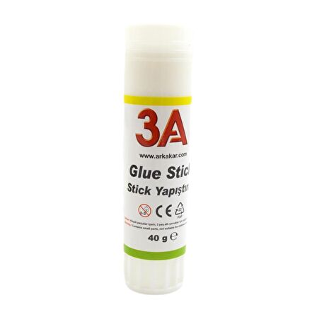 3A Glue Stick Yapıştırıcı 40 gr Kod:904 1 Adet