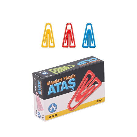 Ark Plastik Renkli Standart Plastik Ataş 8 gr Kod:1885