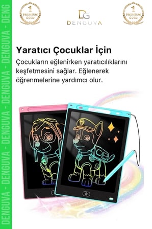 #DijitalÇizimTableti LCD Grafik Çizim Not Yazma Dijital Çocuk Yazı Tahtası Hafif Taşınabilir Model Resim Akıllı Tablet 8,5 Inç