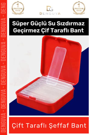 #ŞeffafBant Nano PU Jel Güçlü Yıkanabilir Tekrar Kullanılabilir Dayanıklı Yapışkan Çift Taraflı Şeffaf Bant