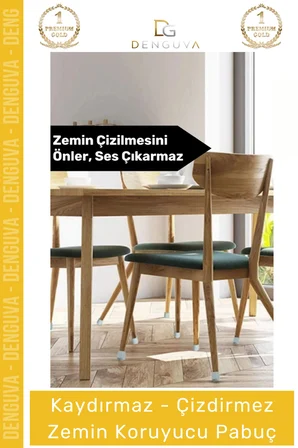 #ZeminKoruyucuSilikon Silikon Mobilya Zemin Çizilme Önleyici Gürültü Kesici Kapak Pabuç Ayak Kılıf - 12 - Adet