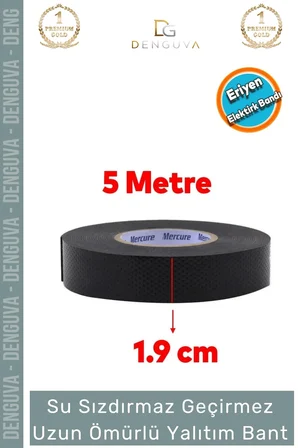 #YalıtımBandı Kendinden Eriyen EPR Bazlı Yüksek Voltaj 19mm 08mm 5 Metre Kauçuk Yalıtım Bandı - 1 - Adet