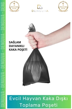 #EvcilHayvanDışkıTorbası Köpek Kaka Toplama Hijyenik Sızdırmaz Doğa Dostu Poşeti Torbası 4 Paket 60 Adet Rulo