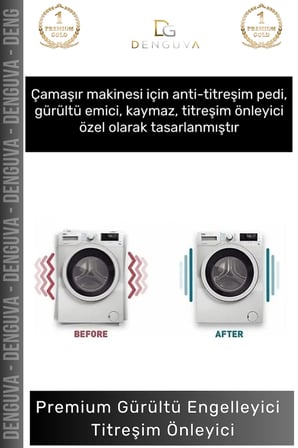 #TabanSabitleyici Çamaşır Makinesi Anti Titreşim Pedi Gürültü Emici Kaymaz Taban Sabit 4 Adet Ayak Pedleri