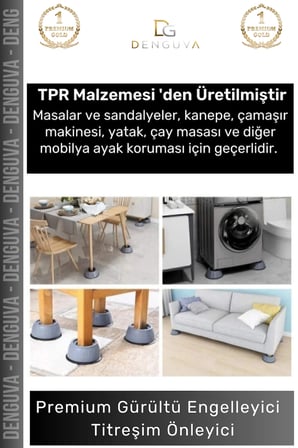 #TabanSabitleyici Çamaşır Makinesi Anti Titreşim Pedi Gürültü Emici Kaymaz Taban Sabit 4 Adet Ayak Pedleri